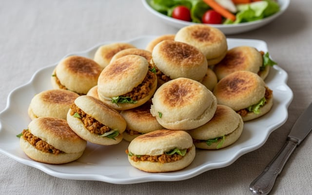 Mini pain oriental farci à la viande hachée de dinde