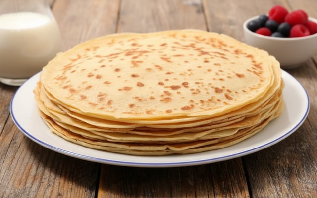 Crêpes au lait d'amandes