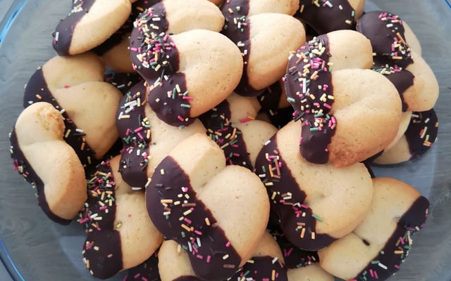 Sablés Viennois au chocolat ou Spritz au chocolat