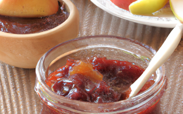 Confiture aux fruits rouges et poires