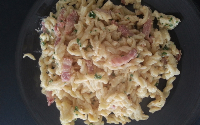 Pâtes à la carbonara rapides