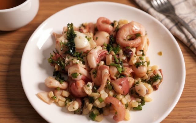 Poulpes sautés en persillade