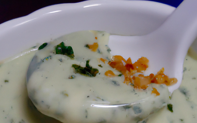 Sauce, crème ail et câpres