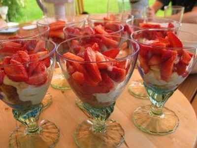Trifle Fraises Mascarpone
