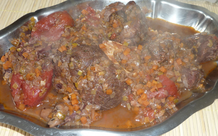 Ragoût de bœuf à l'italienne et ses petits gnocchis parfumés aux cèpes