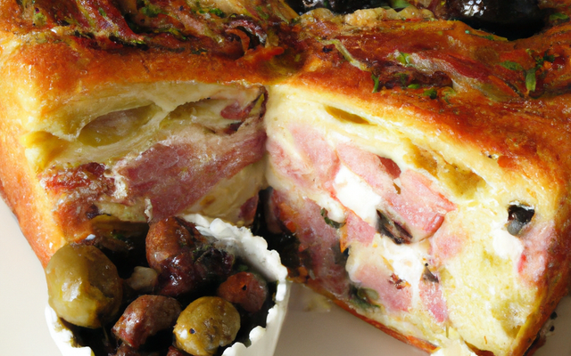 Cake feta olive et jambon