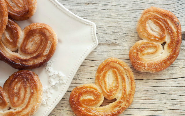 Palmiers maison avec sucre vanillé