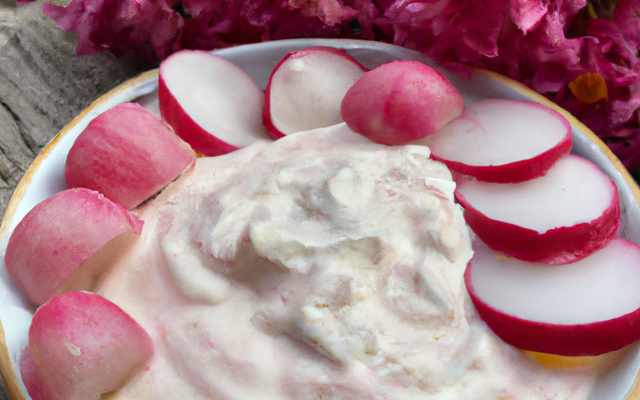 Radis roses au yaourt
