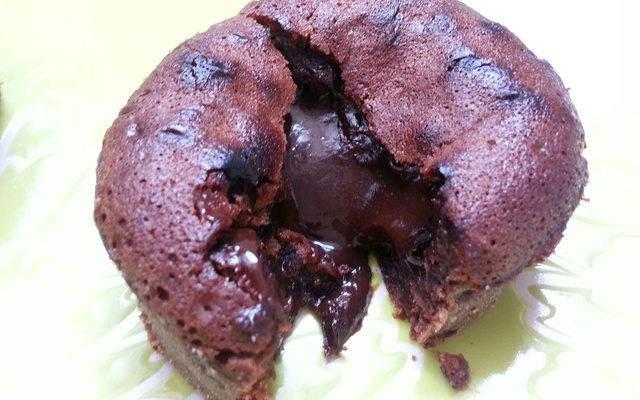 Mini fondant cœur choco