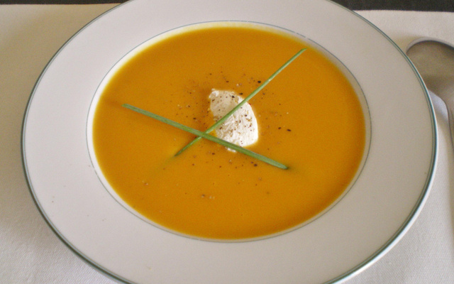 Velouté potimarron et patate douce