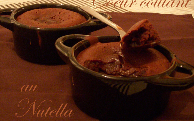 Moelleux au chocolat et cœur de Nutella