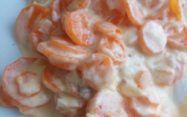 Carottes fondantes à la crème