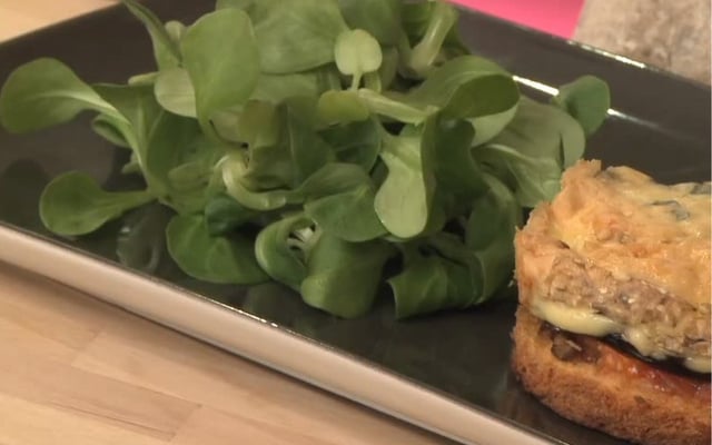 Mille-feuille de légumes à la Fourme d'Ambert