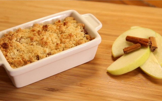 Crumble croustillant aux pommes