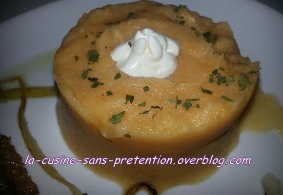 Purée de potiron à la crème