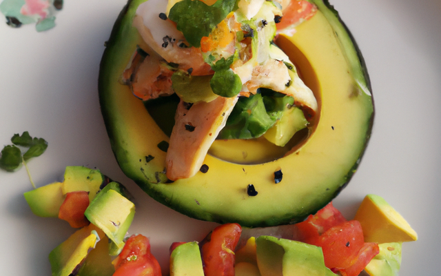 Avocat accompagné de poisson