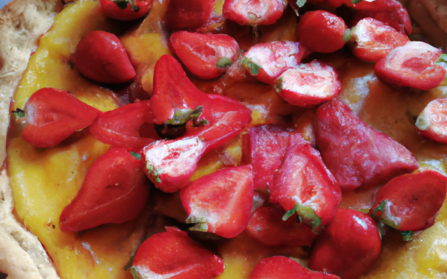 Tarte au citron et fraises