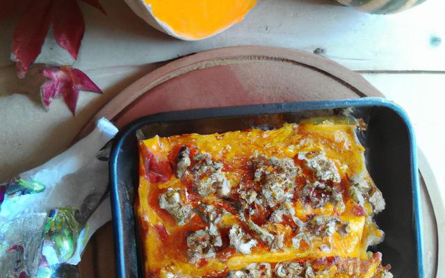 Gratin de potiron à l'emmental de Savoie et noix de muscade