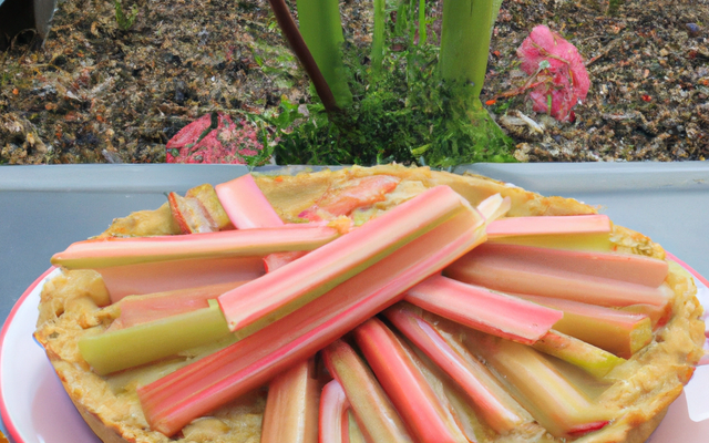 Tarte à la rhubarbe généreuse