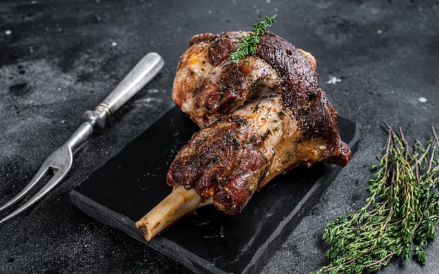 Gigot d'agneau au four