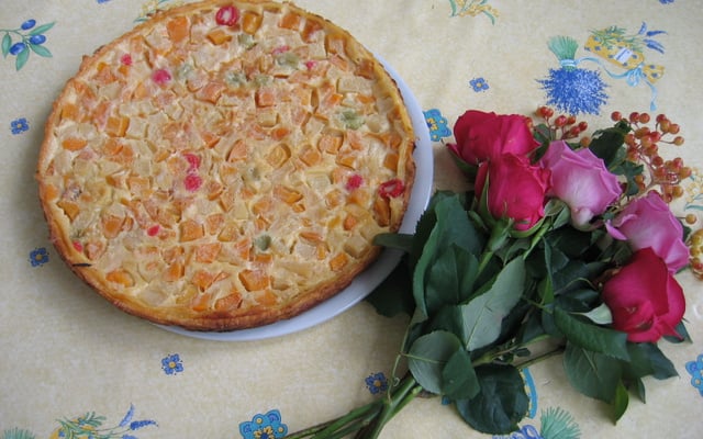 Tarte aux fruits variés et amandes