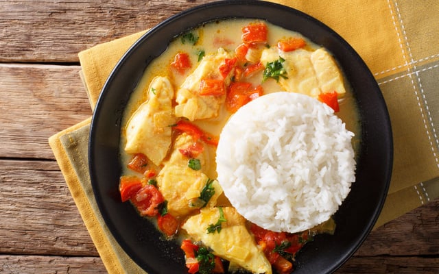 Cabillaud sauce au curry au thermomix