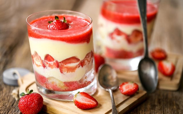 Tiramisu aux fraises en verrine rapide