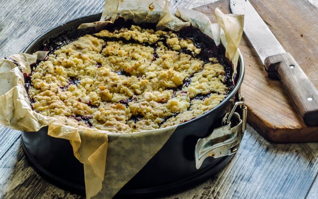 Crumble aux quetsches
