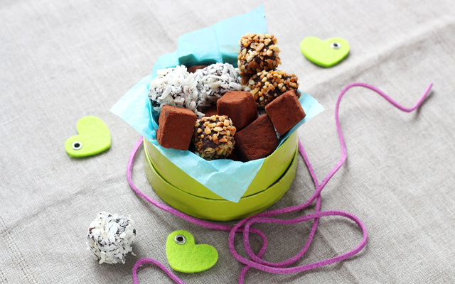 Truffes au chocolat en 3 versions
