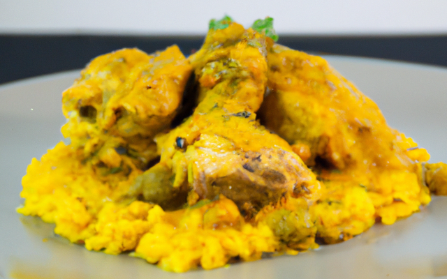 Carry poulet au gingembre et curcuma