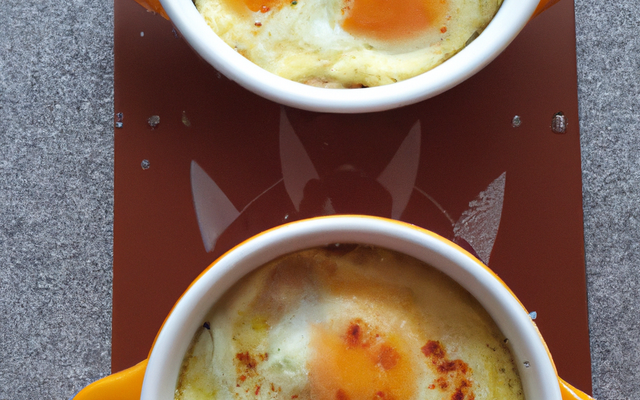 Œufs cocotte muscadés à l'Emmental de Savoie