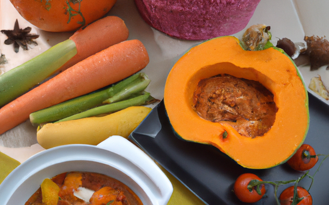 Repas autour du potimarron