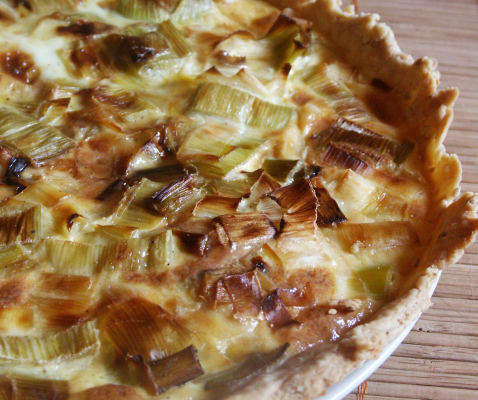 Tarte aux poireaux maison