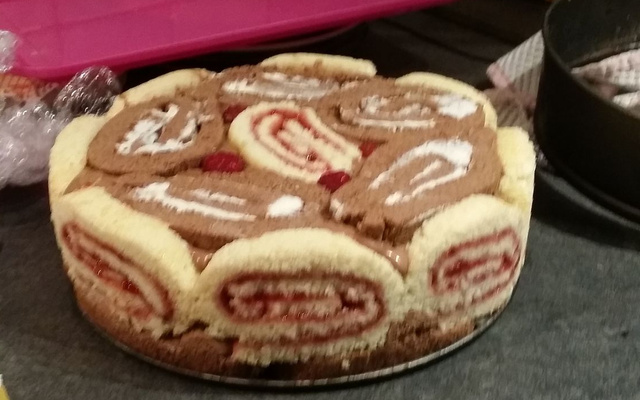 Gâteau roulé façon charlotte