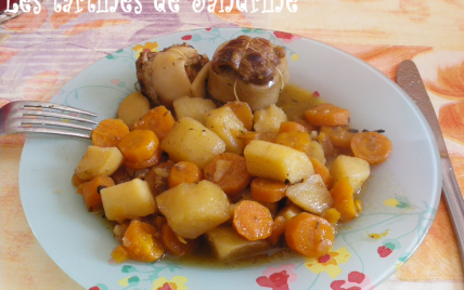 Paupiettes de veau aux carottes