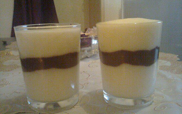 Crème dessert au chocolat et citron