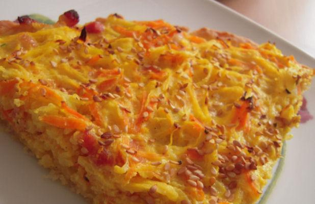 Tarte à la courge spaghetti
