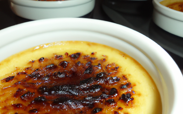 Crème brûlée à la vergeoise et à la chicorée