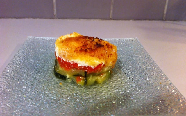 Tian aux courgettes et ricotta