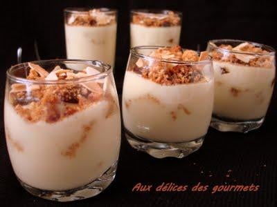 Verrines amandines au pain d'épices