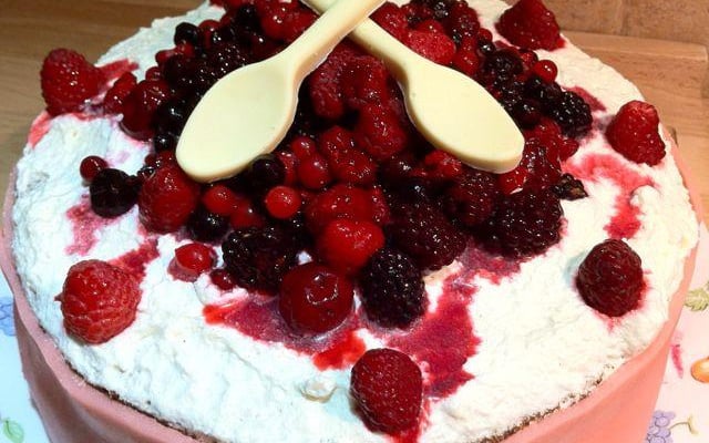 Gâteau aux fruits rouges