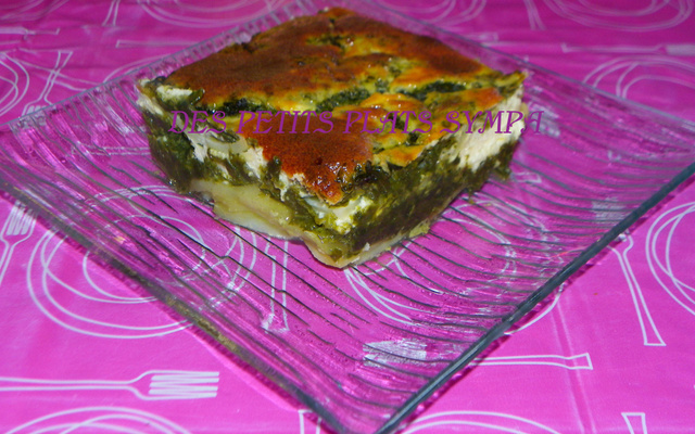 Mille-feuilles aux pommes de terre et épinards