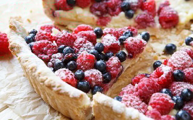 Tarte aux fruits rouges