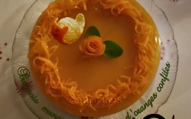 Bavarois Mangue et écorces d'oranges