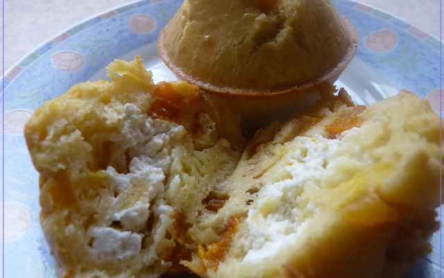 Muffins au fromage de chèvre et aux poivrons