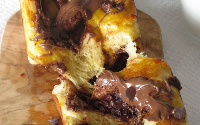 Brioche roulée sans MAP à la pâte à tartiner