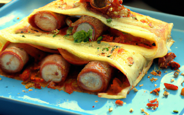 Cannellonis de crêpes aux merguez
