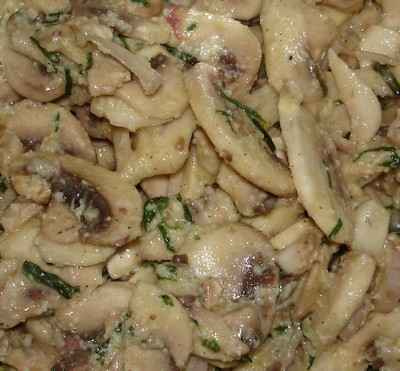 Salade de champignons de Paris