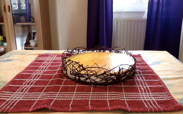 Bavarois au citron sur biscuit de spéculoos