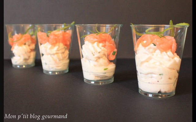 Verrine mascarpone saumon